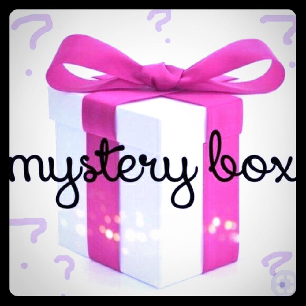 Mystery box full of clothes accessories shoes etc
